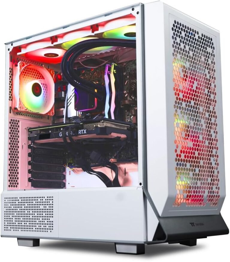 Skytech Omega Gaming PC, Ryzen 7 7800X3D 4.2 GHz, RTX 4070 Tremendous, 1TB NVME Gen4, 32GB DDR5 RAM RGB, 750W Gold PSU, Wi-Fi, Win 11 House