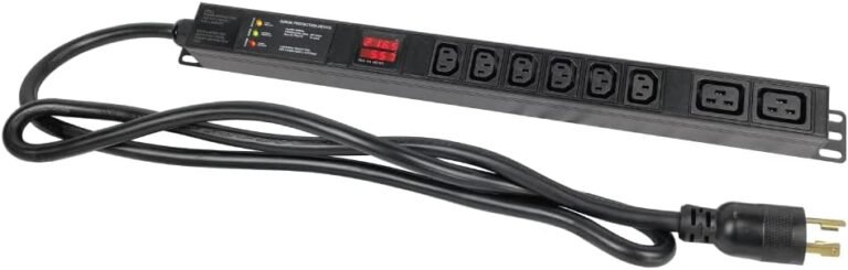 Metered-Surge Safety PDU, 240V, L6-30P, 30A, 7200watts, (6) C13 & (2) C19 Retailers, Crypto Mining PDU, Information Centre PDU, ASIC/RIGS PDU