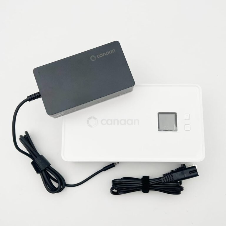 New Canaan Avalon Nano 3 BTC Miner – 4 TH/s 140W Dwelling Bitcoin ASIC Miner – Quiet with Canaan Unique Energy Provide – Helps Stake Pool & Solo Mining for Dwelling and Workplace Use (White)