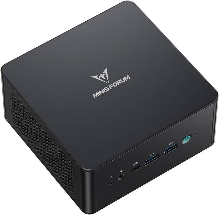 MINISFORUM UM890 Professional Mini PC, AMD Ryzen 9 8945HS (as much as 5.2GHz) Mini Computer systems, 64GB DDR5 5600MHz RAM&1TB PCIe 4.0 SSD, Desktop PC Quad Show HDMI/DP1.4/USB-C, AMD Radeon 780M/OCulink/Twin LAN 2.5G