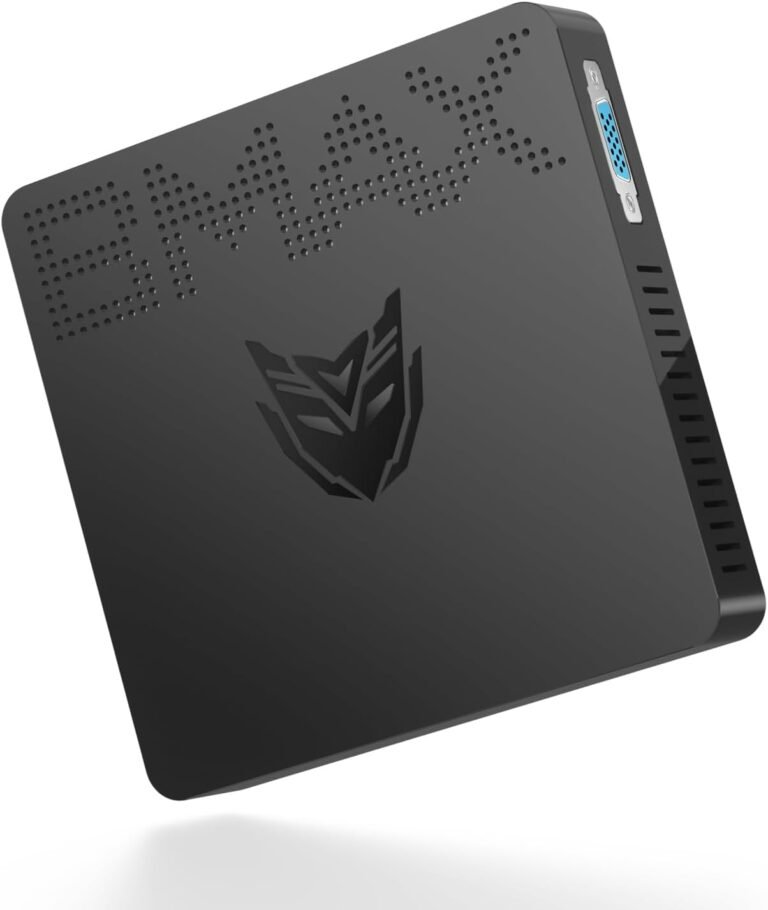Bmax B1 Professional Mini PC, Fanless Intel N4000(as much as 2.6GHz), 8GB LPDDR4 RAM/128GB eMMC, Mini Desktop Pc WiFi5 HDMI/VGA Port 4K HD 2.4GHz/5GHz Twin WiFi BT4.2 Micro Laptop Mini Pc