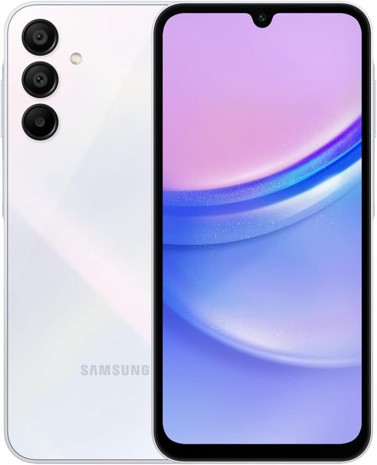 Samsung Galaxy A15 (SM-155M/DSN), 128GB 6GB RAM, Twin SIM, Manufacturing facility Unlocked GSM, Worldwide Model (Wall Charger Bundle) (Mild Blue)