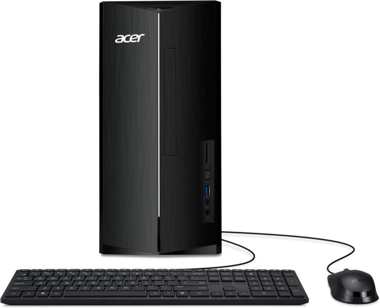 Acer Aspire TC-1780-UA92 Desktop | thirteenth Gen Intel Core i5-13400 Processor | 8GB 3200MHz DDR4 | 512GB M.2 SSD | SD Card Reader | Intel Wi-Fi 6E AX211 | Home windows 11 House, Black