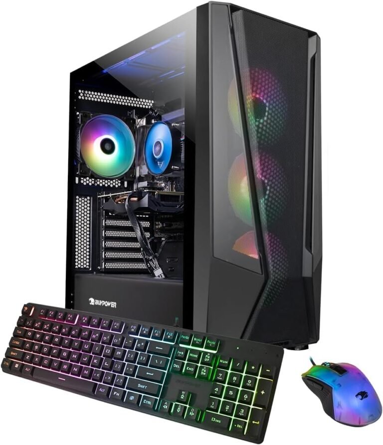 iBUYPOWER Hint Mesh Gaming PC Laptop Desktop TMI7N46T01, Intel Core i7 14700F, NVIDIA GeForce RTX 4060 Ti 8GB, 32GB DDR5 5600 RGB, 1 TB NVMe SSD, WiFi Prepared, Home windows 11 Dwelling