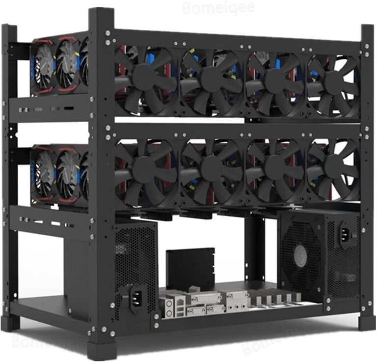 Mining Rig Body for 12GPU, Metal Open Air Miner Mining Body Rig Case, Help to Twin Energy Provide for Crypto Coin Foreign money Bitcoin ETH ETC ZEC Mining Instruments – Body Solely, Followers & GPU will not be Included