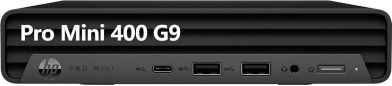 HP Professional Mini 400 G9 Enterprise Mini Desktop Pc, twelfth Gen Intel Hexa-Core i5-12500T (Beat i7-11700T), 16GB DDR4 RAM, 512GB SSD, WiFi 6, Bluetooth 5.2, Home windows 11 Professional, AZ-XUT
