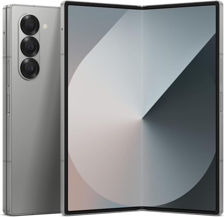 SAMSUNG Galaxy Z Fold 6 AI Cell Telephone, 512GB Unlocked Android Smartphone, Circle to Search, Handsfree Stay Interpreter, AI Photograph Edits, Massive Display, 2024,US 1 Yr Producer Guarantee, Silver Shadow