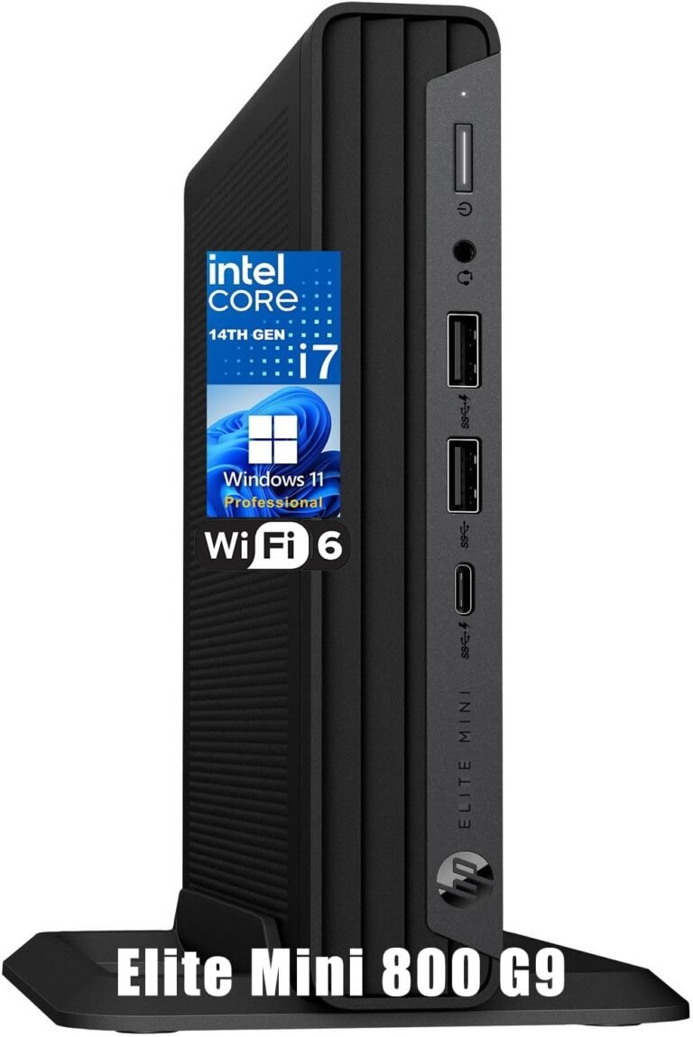 HP Elite Mini 800 G9 Enterprise Desktop Laptop, 14th Gen Intel 20-Core i7-14700 as much as 5.4GHz, 64GB DDR5 RAM, 1TB PCIe SSD, WiFi 6, Bluetooth, Sort-C, Keyboard and Mouse, Home windows 11 Professional, AZ-XUT