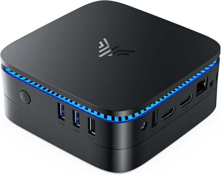 KAMRUI Mini PC Computer systems, AK1 PRO 12GB RAM 256GB SSD Mini Desktop Pc Intel Celeron N5105 CPU, 4 Core Micro PC Pc, Desktop PC 4K, Assist 2.5’’ SSD, 2.4G/ 5.0G WiFi, Gigabit Ethernet, HTPC