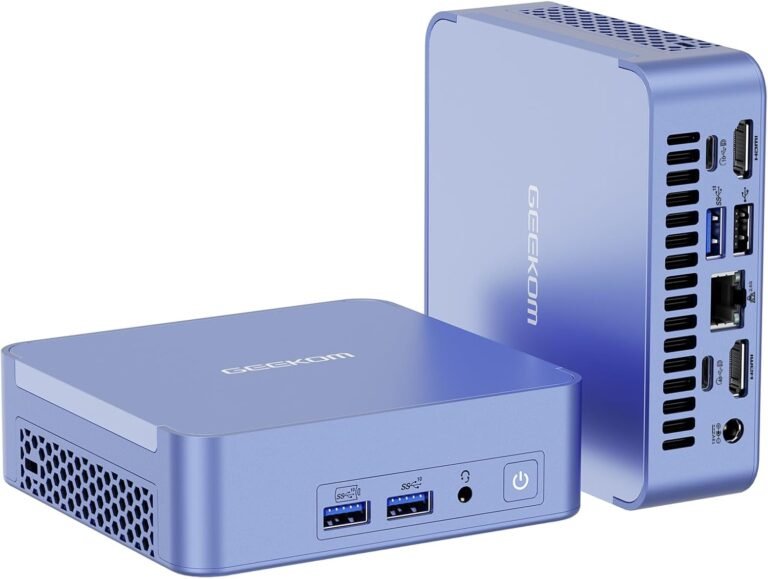 GEEKOM AX7 Professional Mini PC,AMD Ryzen R9-7940HS (8C/16T,as much as 5.2GHz) Mini Computer systems, 32GB DDR5 5600Mhz RAM&2TB PCIe Gen 4 SSD, Mini Desktop Home windows 11 Professional, AMD Radeon 780M /WiFi 6E/BT5.2/2.5G LAN