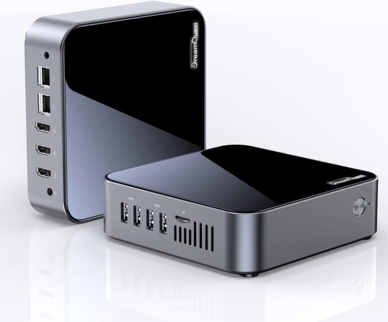 DreamQuest Mini Desktop Laptop Home windows 11 Professional Preinstalled, Intel twelfth N95 (as much as 3.4GHz) Mini Computer with 32GB RAM 1TB M.2 SSD, USB3.2, BT4.2,WiFi 5,4k HDMI, Gigabit Port for Dwelling Workplace