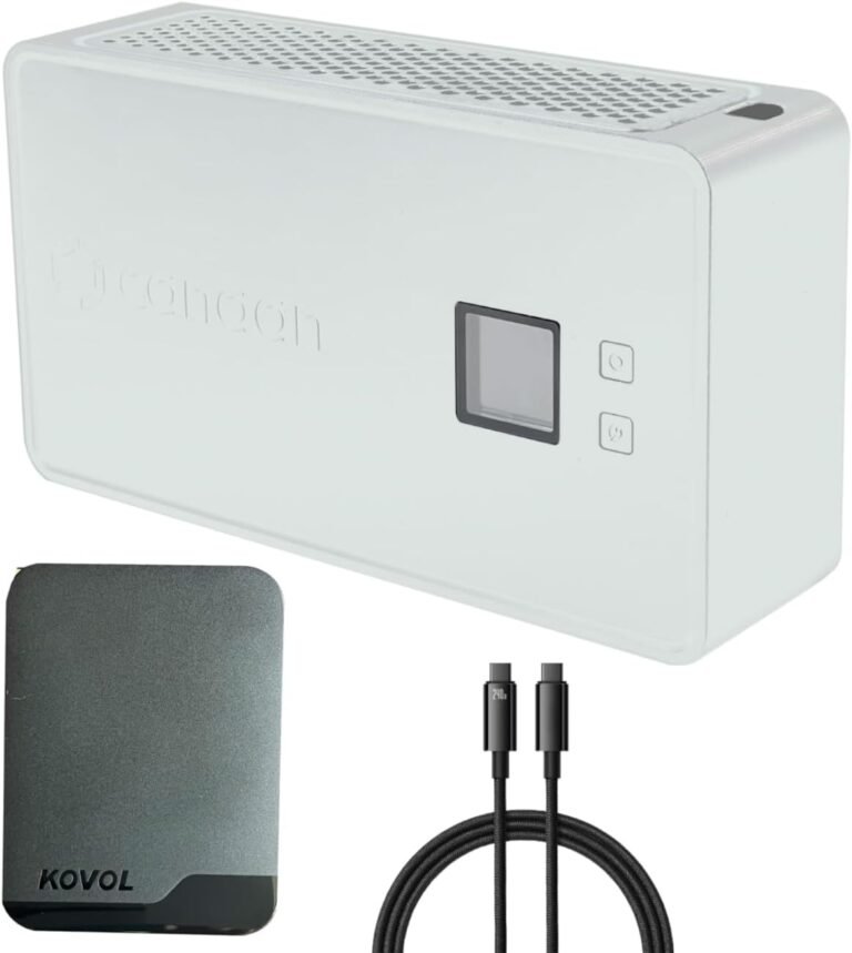 New Canaan Avalon Nano 3 BTC Miner – 4 TH/s 140W Residence Bitcoin ASIC Miner – Quiet with Canaan Authentic Energy Provide – Helps Stake Pool & Solo Mining for Residence and Workplace Use (White)
