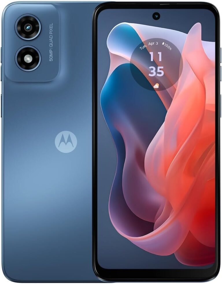Moto G Play | 2024 | Unlocked | Made for US 4/64GB | 50MP Digital camera | Sapphire Blue