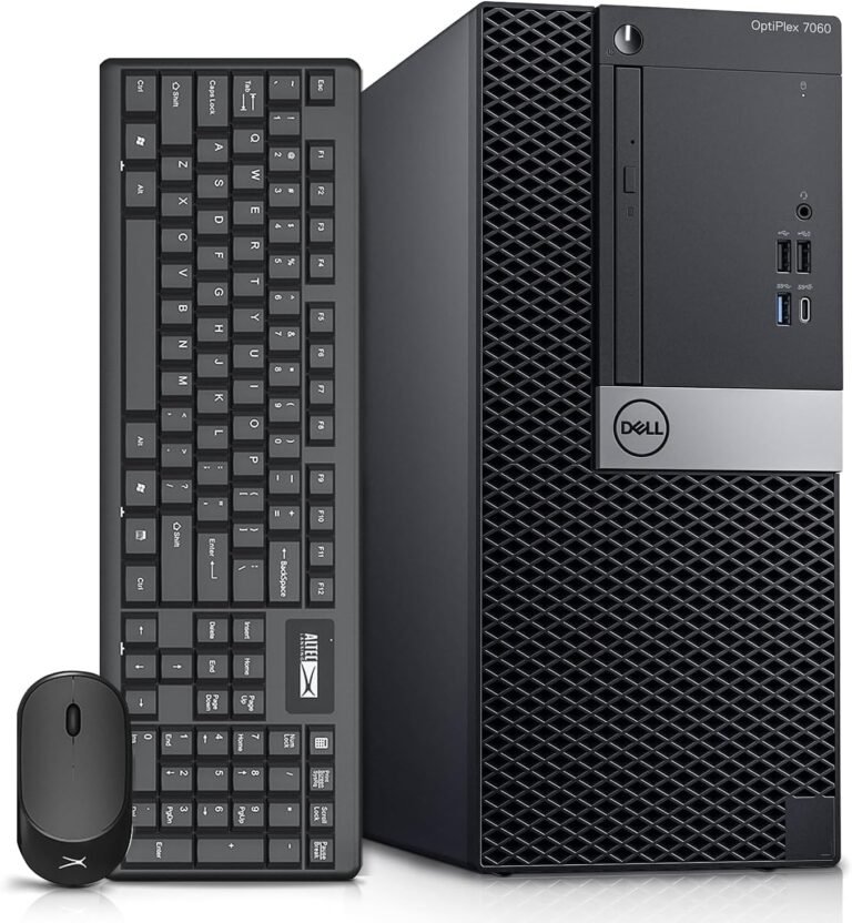 Dell OptiPlex 7060 Tower Computer systems Desktop Pc Home windows 11,i7-8700 3.2GHz,32GB DDR4 Ram 512GB SSD M.2 NVMe SSD,Intel AX210 Constructed WiFi 6e Bluetooth 5.3, Refurbished Desktop,HDMI,DVD-RW (Renewed)