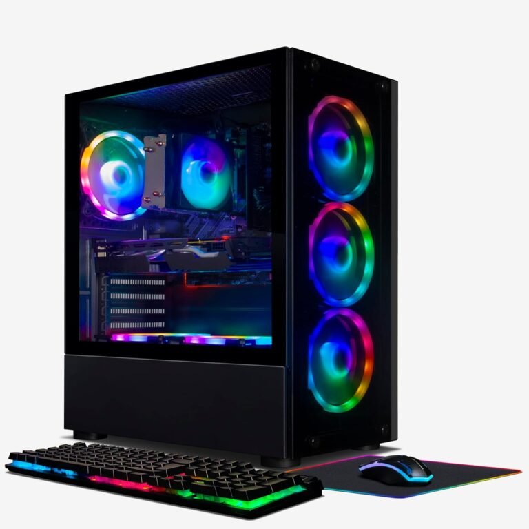 STGAubron Gaming PC Laptop Desktop, GeForce RTX 2060 6G GDDR6, AMD Ryzen 5 PRO 2600 as much as 3.9G, 16G DDR4, 512G SSD, 600M WiFi, BT 5.0, RGB Fan x 6, RGB Mouse Pad, Home windows 11 House