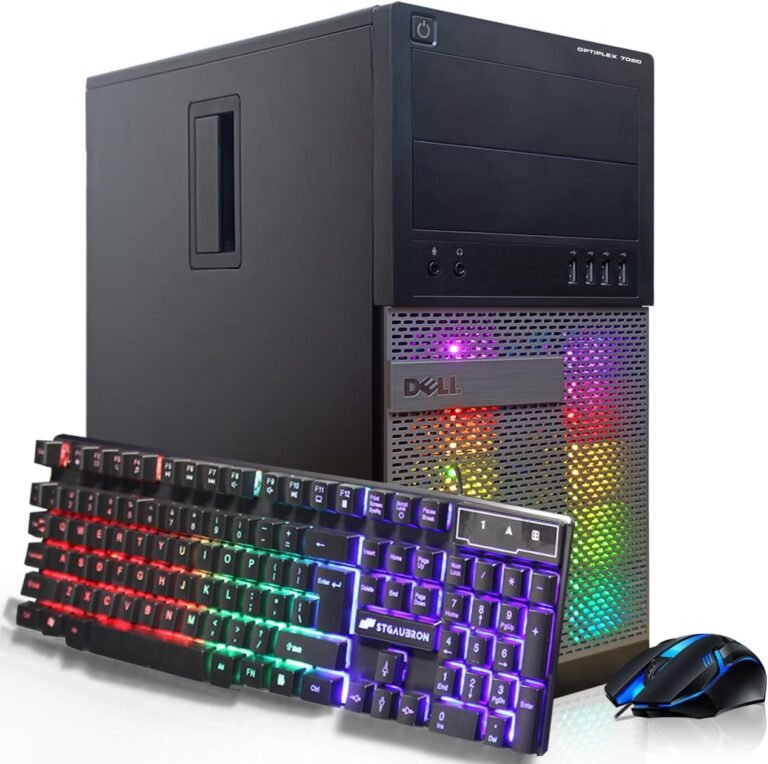 Dell Optiplex 7020 Gaming Desktop PC – Intel Core i7 4th Gen 3.4GHz, NVIDIA GeForce GT 1030 2GB, 16GB RAM, 512GB SSD, HDMI, DVI, VGA, New Keyboard, Mouse, Wi-Fi, Home windows 10 Skilled(Renewed)