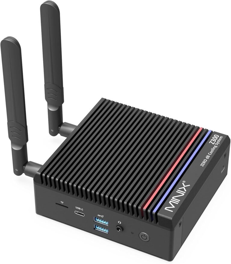 MINIX Fanless Home windows 11 Professional Mini PC, Intel twelfth Gen N300, NEO Z300-0dB 16GB DDR4, 512GB M.2 PCIe Gen3 x 4 SSD Micro Desktop Pc, 4K Twin Show/2.5G LAN, for Enterprise Residence Workplace Multi-Tasking