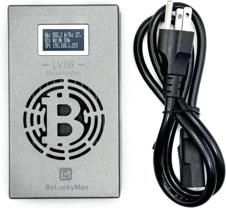 Bitcoin Miner Fortunate Miner LV06 BTC Lottery Machine 500GH/S BM1366 WiFi SHA-256 Asic Chip Algorithm BTC BCH BSV DGB