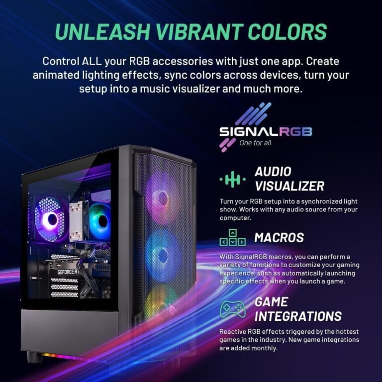 Skytech Shadow Gaming PC, Ryzen 5 7600X 4.7 GHz (5.3GHz Turbo Enhance), NVIDIA RTX 4060 8GB GDDR6, 1TB SSD, 16GB DDR5 RAM 5200, 650W Gold PSU, Wi-Fi, Win 11 Residence