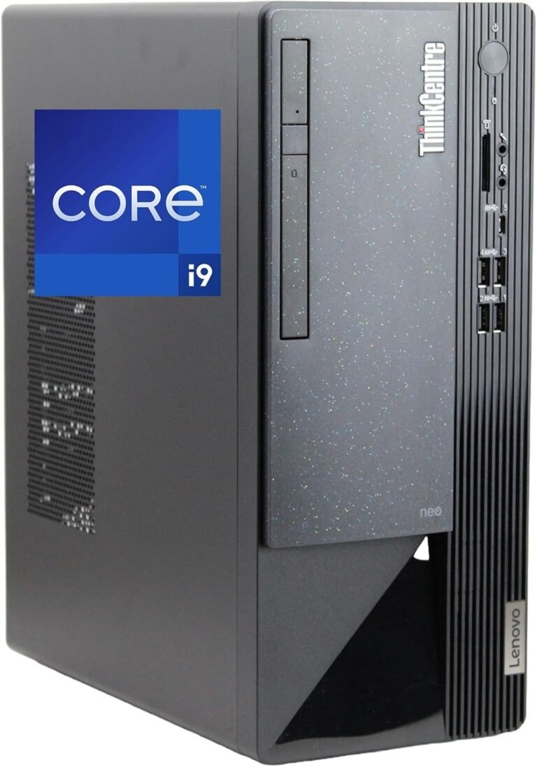 Lenovo ThinkCentre Neo 50T Gen3 Tower, Intel i9-12900K, 64GB Ram, 4TB NVMe SSD, DisplayPort, HDMI, VGA, DVDRW, USB C, SD Card Reader, Wi-Fi, BT, Home windows 11 Professional, Black