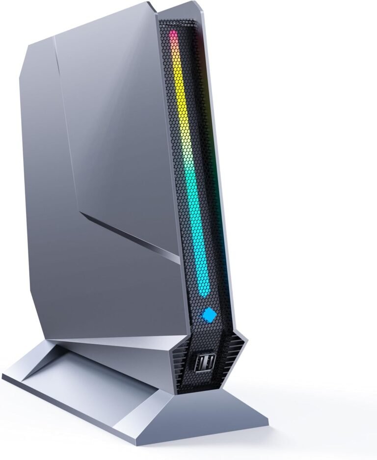 T1-Professional Mini Gaming PC Core i9-13900HK/RTX4060 8G GDDR6,Mini Gaming Laptop 32GB RAM DDR5-5200,1TB PCIe4.0 SSD,Adjustable RGB Gentle,WiFi6E/BT5.3/2.5G LAN/USB-C 4K@60Hz Win11 Professional Mini Desktop PC