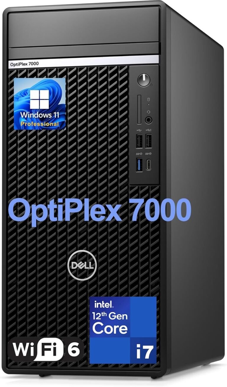 Dell OptiPlex 7000 Tower Enterprise Desktop Pc, twelfth Gen Intel 12-Core i7-12700 to 4.9GHz, 64GB DDR5 RAM, 2TB PCIe SSD, WiFi 6, Bluetooth, Ethernet, Keyboard and Mouse, Home windows 11 Professional