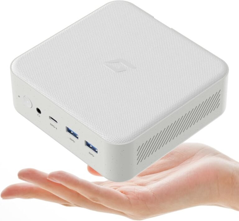 Mini Gaming PC Linux, AMD Ryzen 7 5700U (8C/16T, as much as 4.3Ghz), 64GB DDR4 RAM 1TB PCIe SSD, Mini Desktop Computer systems with Waterproof Material Prime, Helps 4K Triple Show WiFi/BT5.0