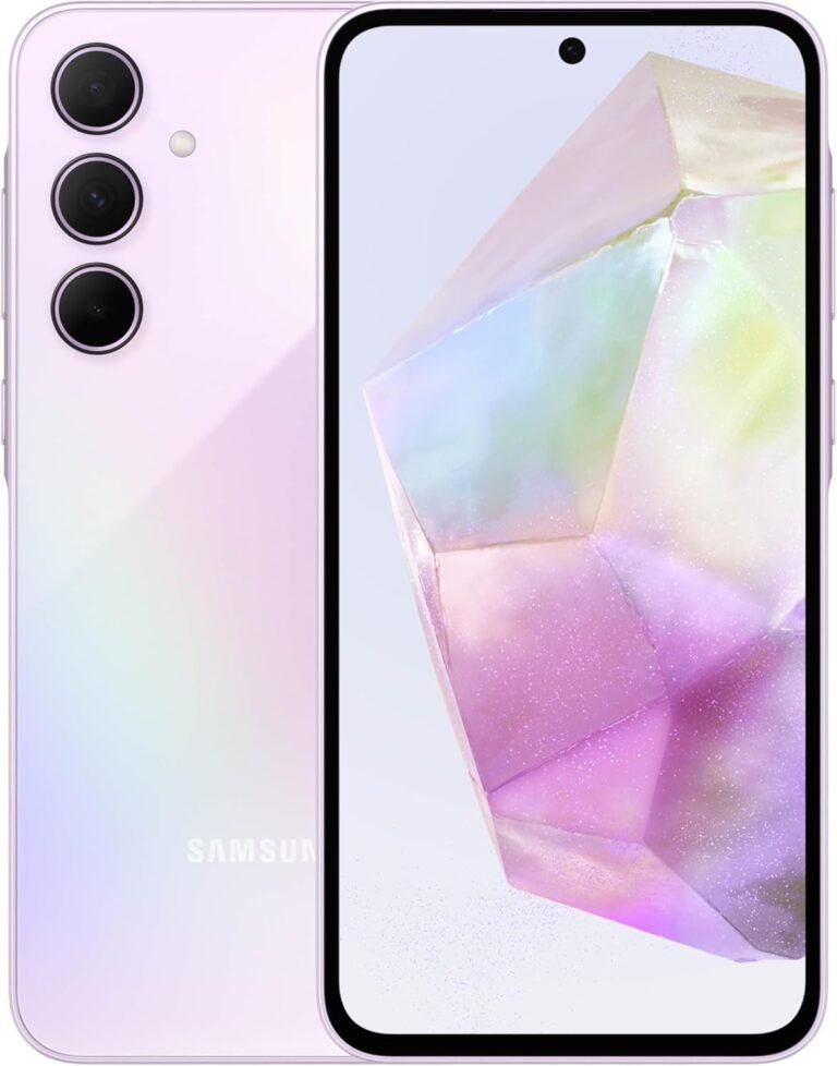 SAMSUNG Galaxy A35 5G A Collection Cell Telephone, 128GB Unlocked Android Smartphone, AMOLED Show, Superior Triple Digicam System, Expandable Storage, Rugged Design, US Model, 2024, Superior Lilac