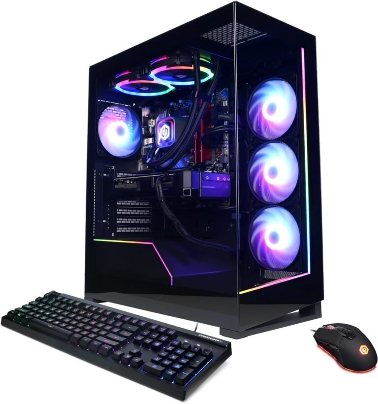 CyberPowerPC Gamer Supreme Liquid Cool Gaming PC, AMD Ryzen 7 7800X3D 4.2GHz, GeForce RTX 4070 Ti Tremendous 16GB, 32GB DDR5, 2TB PCIe Gen4 SSD, WiFi Prepared & Home windows 11 House (SLC8480A3)