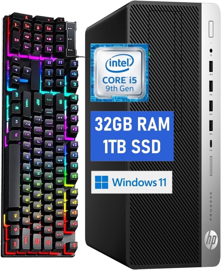 HP ProDesk 600G5 SFF Desktop Pc PC, 600G5 Pc ninth Processor, 32GB RAM 1TB Stable State Drive, USB WiFi, Bluetooth, Home windows 11 (Renewed)
