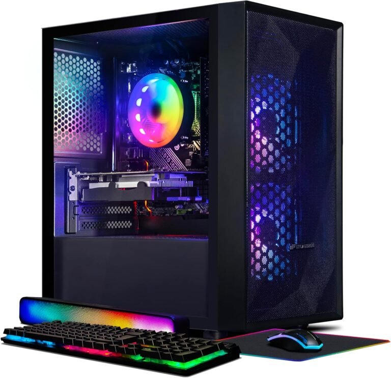 STGAubron Gaming Desktop, GeForce RTX 2060 6G GDDR6, Intel Core I5 3.3Ghz as much as 3.7Ghz,16G RAM, 512G SSD, WiFi, BT 5.0, RGB Fan x3, RGB Mouse Pad, RGB Bluetooth Sound Bar, Home windows 10 House