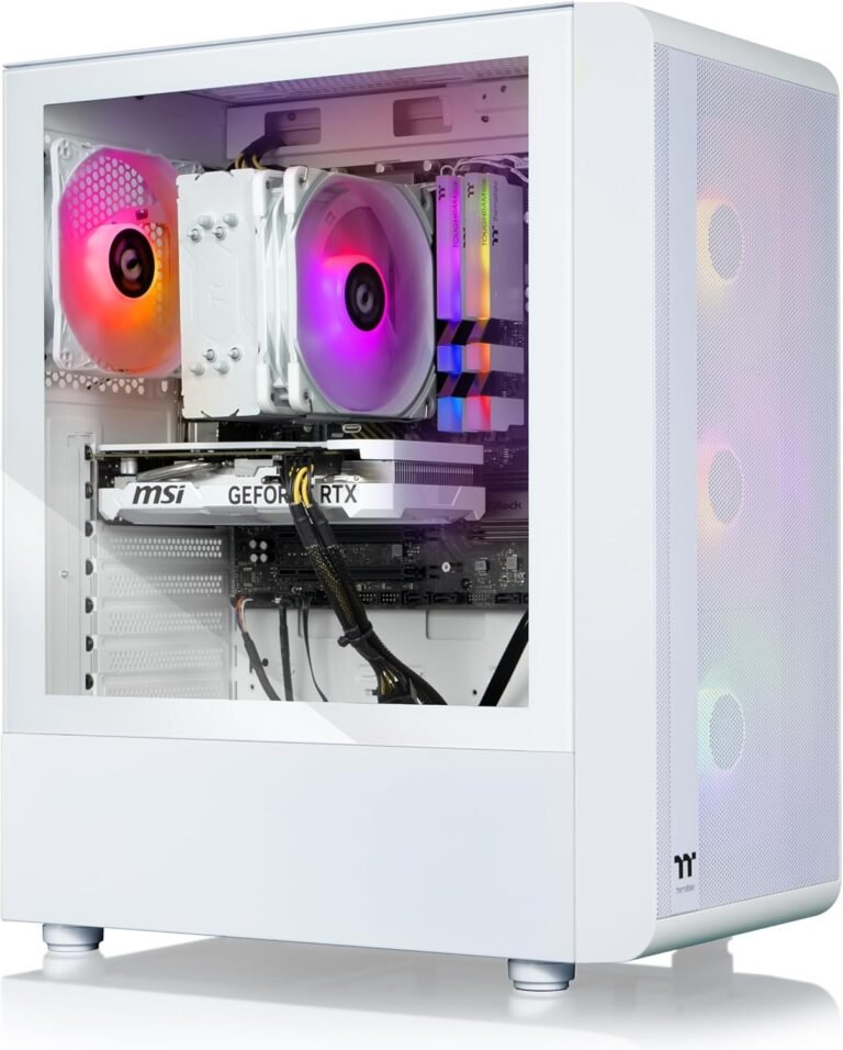 Thermaltake LCGS Quartz i460 R4 Gaming Desktop (Intel Core™ i5-13400F, 3600Mhz 16GB RGB Reminiscence, NVIDIA GeForce® RTX 4060, 1TB NVMe M.2) S2QT-B66R-460-LCS