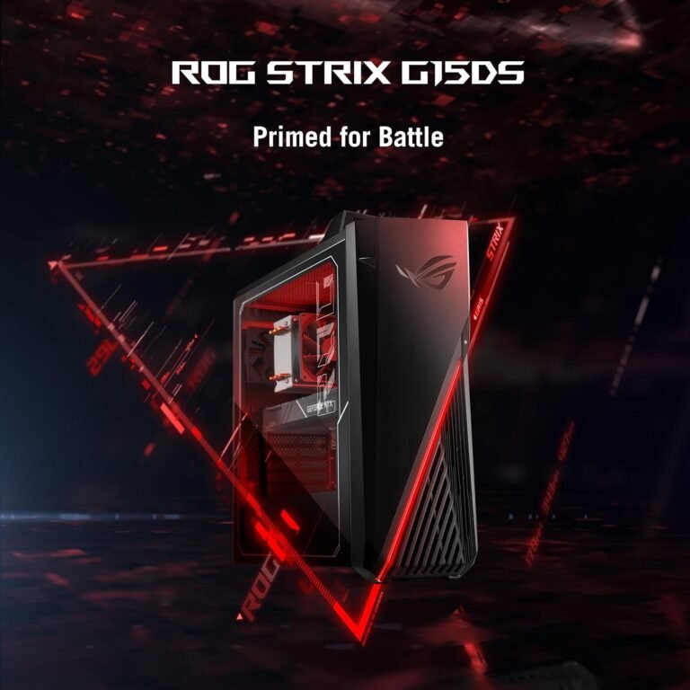 ASUS ROG Strix G15DS Gaming Desktop, AMD Ryzen 7 7700X Processor, GeForce RTX 4070 Twin, 16GB DDR5 RAM, 1TB PCIe SSD, Home windows 11 Dwelling, G15DS-DH774