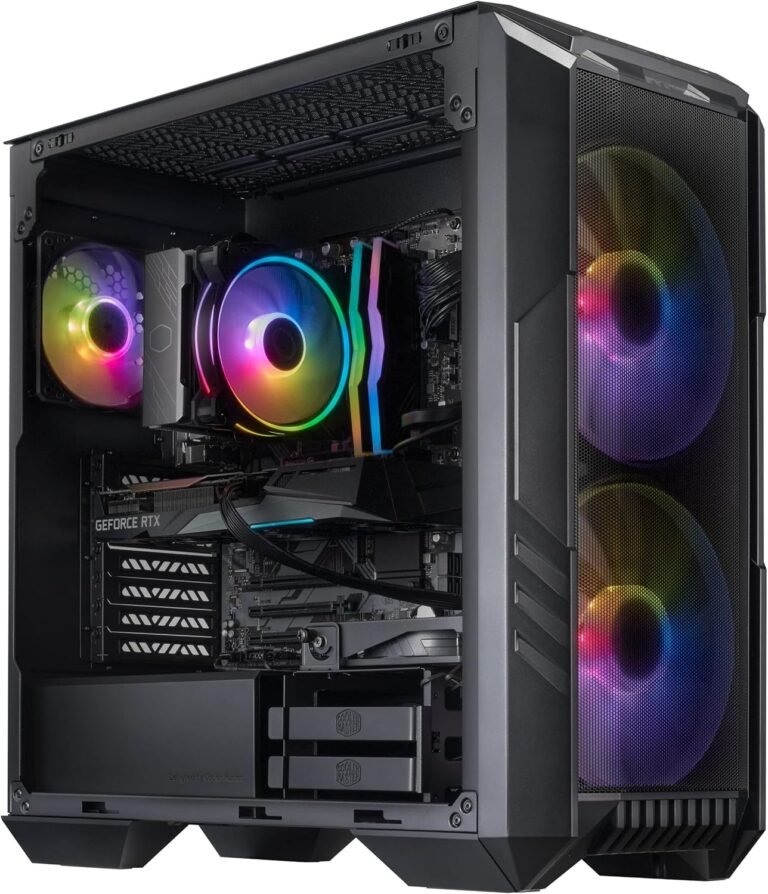 Cooler Grasp HAF 5 Professional Excessive Efficiency Gaming PC – Intel i7 12700F – NVIDIA GeForce RTX 4070-16GB DDR4 3200MHz – 1TB M.2 NVMe SSD – WiFi – Home windows 11 – Desktop Laptop