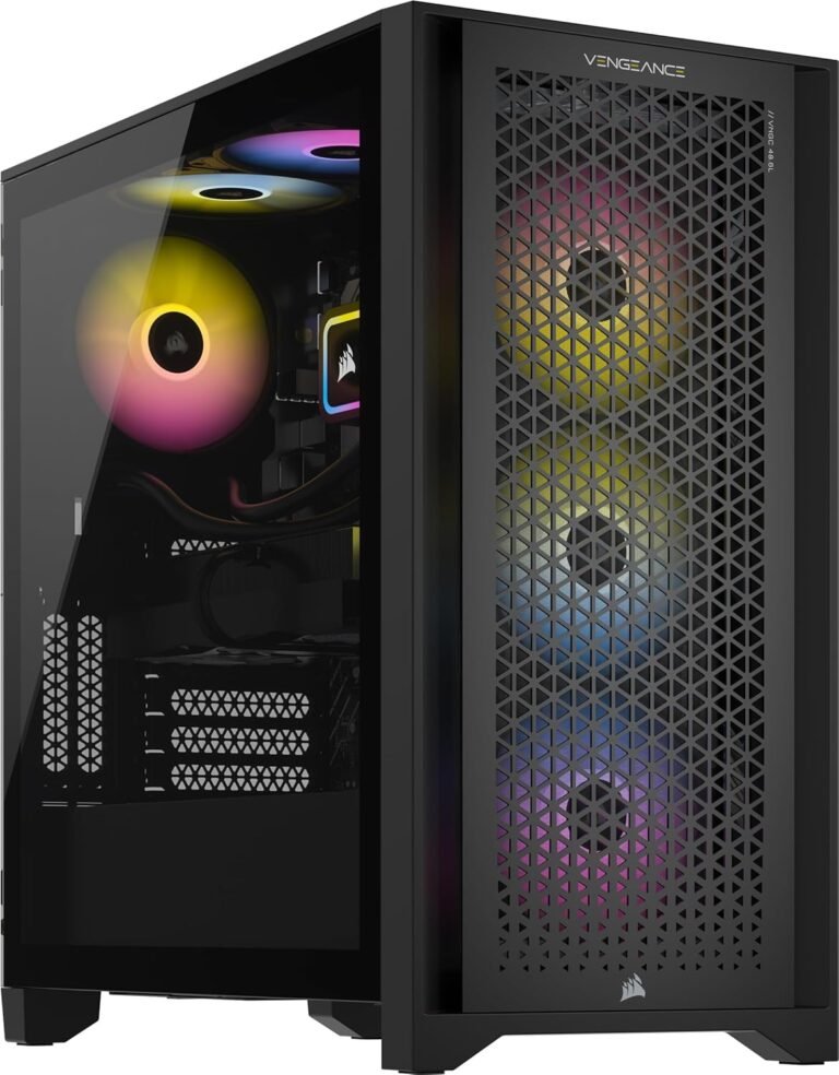Corsair Vengeance i7400 Gaming PC – Liquid Cooled Intel Core i5-13600KF CPU – NVIDIA GeForce RTX 4070 Ti Tremendous GPU – 32GB Vengeance RGB DDR5 Reminiscence – 1TB M.2 SSD – Black