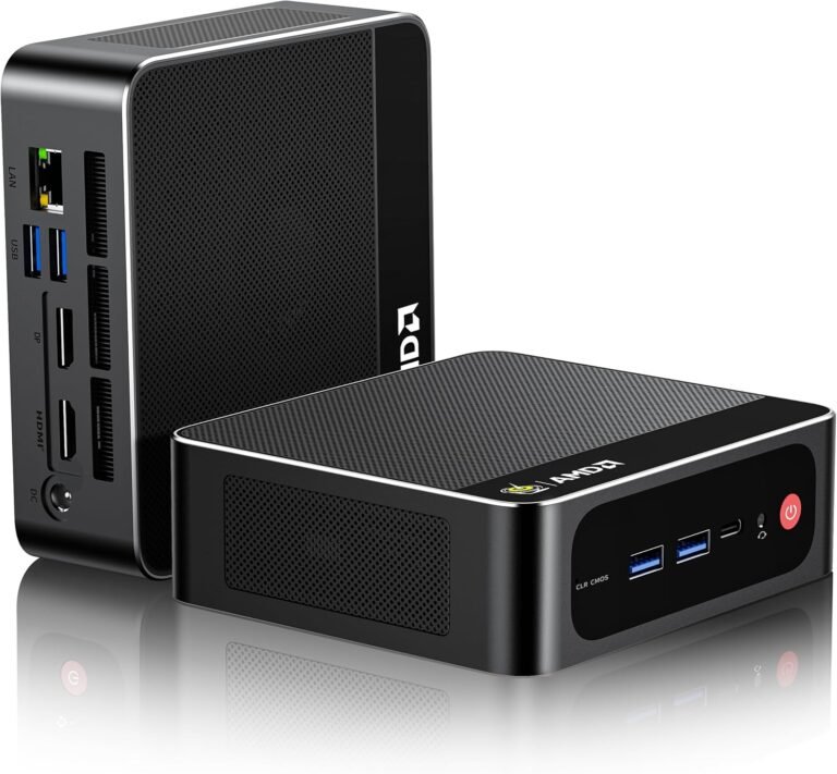 Beelink AMD Ryzen 7 5800H Mini PC As much as 4.4Ghz, 32GB DDR4 1TB NVME 2280 SSD Mini Computer systems, WiFi6/BT5.2, 4K Triple Show Mini Desktop Pc