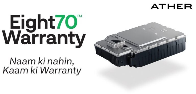 Ather Vitality introduces ‘Eight70 Guarantee’ for Rizta and 450X with 8-year battery protection