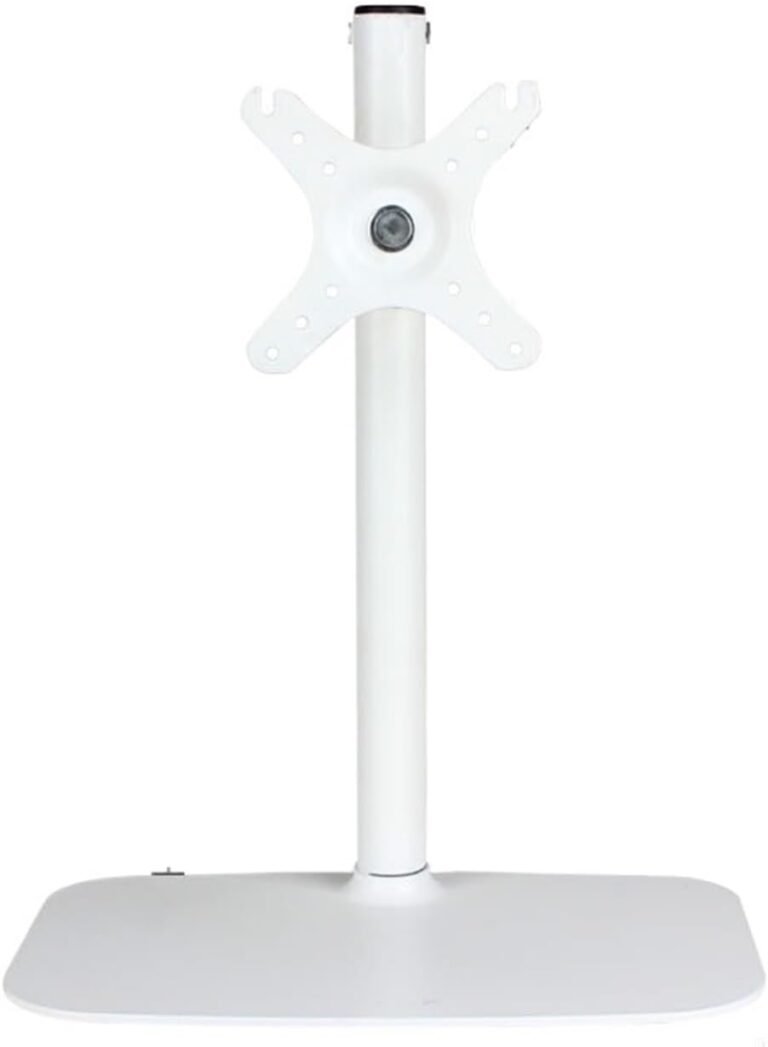 Monitor Desktop Lifting and Rotating Bracket Base Desktop Pc Elevated Stand(White)