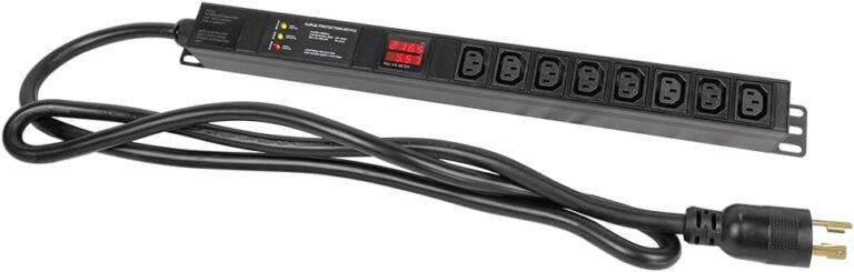 Metered-Surge Safety PDU, 240V, L6-30P, 30A, 7200watts, (8) C13 Retailers, Crypto Mining PDU, Information Centre PDU, ASIC/RIGS PDU