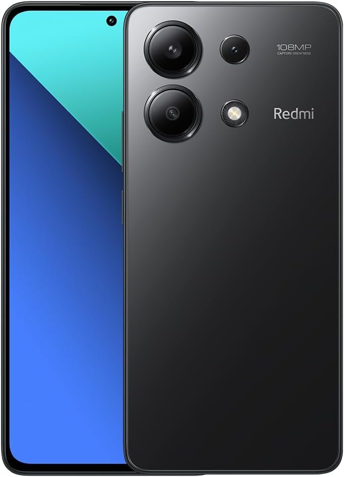 Xiaomi Redmi Word 13 4G LTE (128GB + 6GB) 6.67″ 108MP (for Tmobile Mint Tello & International) International Bands Unlocked (Midnight Black International Model)