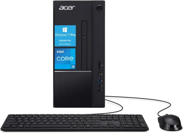 acer Aspire-TC-1770 Gaming Desktop Pc – CPU i5-13400(10-Core), 16GB RAM, 512GB PCIe SSD, Intel UHD Graphics 730, Wi-Fi 6E AX211, SD Card Reader, Home windows 11 Professional 64-bit, Black