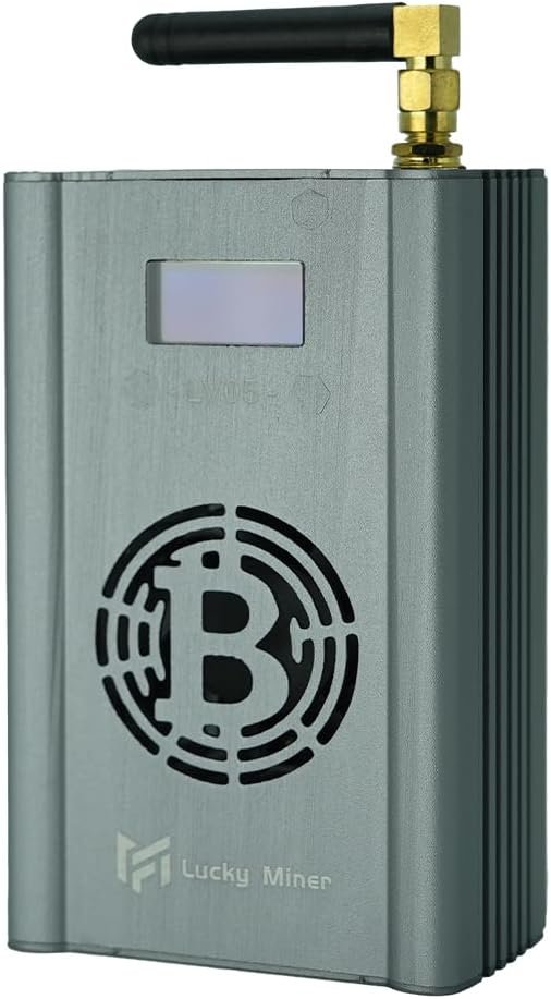 Bitcoins Miner Fortunate Miner LV05 BTC Lottery Machine 300GH/S BM1366 WiFi SHA-256 Asic Chip Algorithm BTC BCH BSV DGB