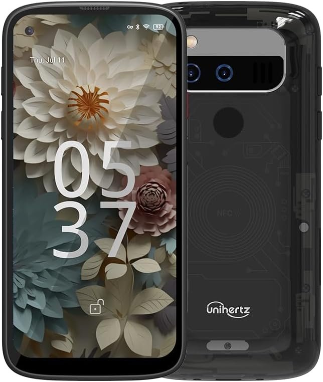 Unihertz Jelly Max, The Smallest 5G Android 14 Smartphone 66W 100MP Panda Glass NFC OTG (Assist T-Cellular & Verizon solely)