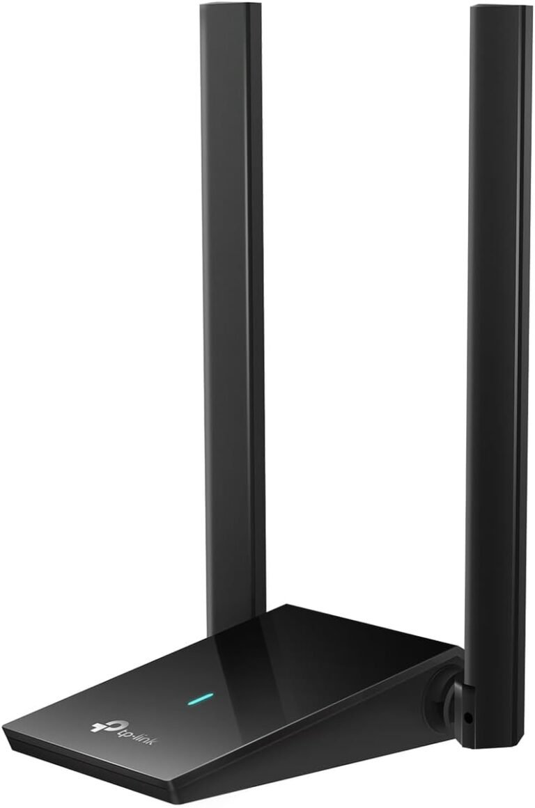 TP-Hyperlink WiFi 6 USB Adapter for Desktop PC – (Archer TX20U Plus) AX1800 Wi-fi Community Adapter with 2.4GHz, 5GHz, Excessive Acquire Twin Band 5dBi Antenna, WPA3, Helps Home windows 11/10