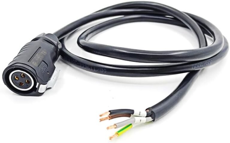 LETINE Antminer Water-Cooled Miner Electrical Cable Energy connectors, Bitmain Heavy Responsibility Antminer Energy Wire, LP-20 4pin Socket Plug Connector, 3ft, 380v 20A for HYD Fashions of Antminer s19