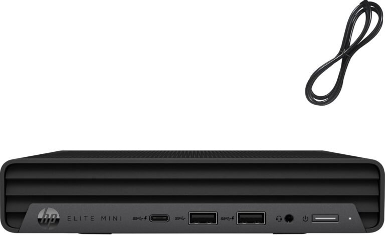 HP Elite Mini 600 G9 MFF Enterprise Desktop Laptop, twelfth Intel 12-Cores i7-12700T as much as 4.7GHz, 16GB DDR5, 512GB SSD, WiFi 6, Bluetooth, Kind-C, Keyboard and Mouse, Home windows 11 Professional, AZ-XUT