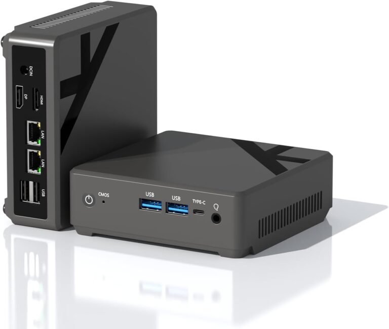 Mini PC,N95 Mini Desktop Laptop,8GB DDR4 RAM,256GB PCIE 3.0 SSD,4C/4T,Triple Show,Twin Gigabyte Ethernet,Wi-Fi 6,Bluetooth 5.2,NAS,Workplace PC,Residence Theater PC,Streaming,Enterprise