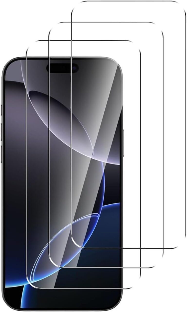 Display Protector for iPhone 16 Professional, [3-Pack] 9H Hardness Display Protector Tempered Glass for iPhone 16 Professional (6.3 Inch) [Bubble-free, Anti-scratch]- Extremely HD Display Guard Saver Defend Movie