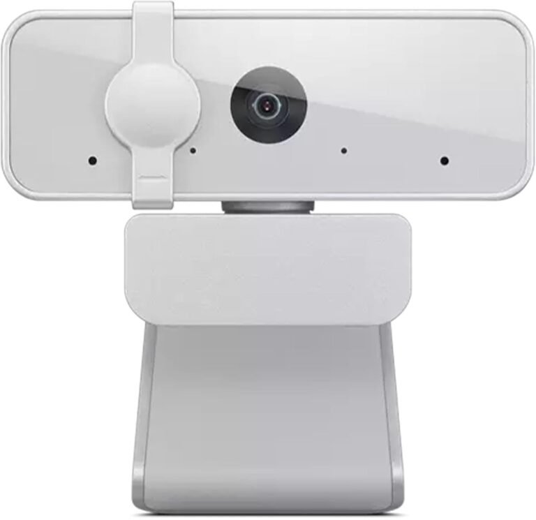 Lenovo HD 1080p Webcam (300 FHD) – Monitor Digital camera with 95° Extensive Angle, 360° Rotation Pan & Tilt, Twin Microphones – Attachable Desktop Cam with Privateness Shutter for Distant Work, Streaming & Gaming