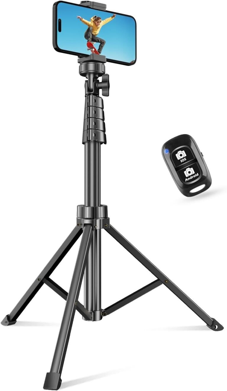 SENSYNE 62″ Cellphone Tripod & Selfie Stick, Extendable Cell Cellphone Tripod Stand with Wi-fi Distant and Cellphone Holder, Appropriate with iPhone Android Cellphone, Digital camera